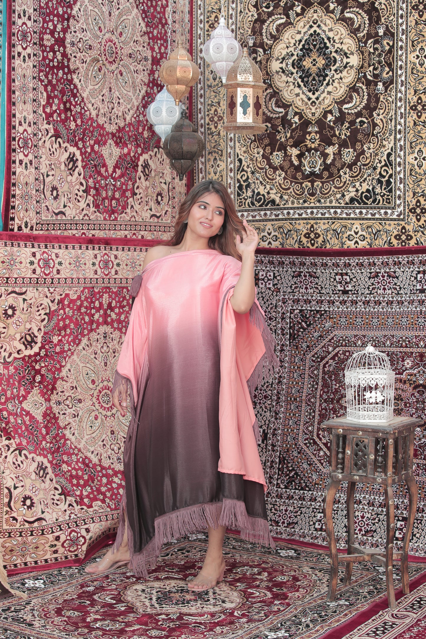 Ice Peach Aumbre Dress