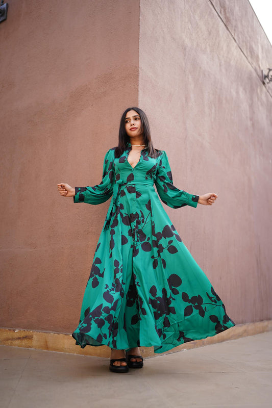 Elise - Monochrome Long Shirt Dress