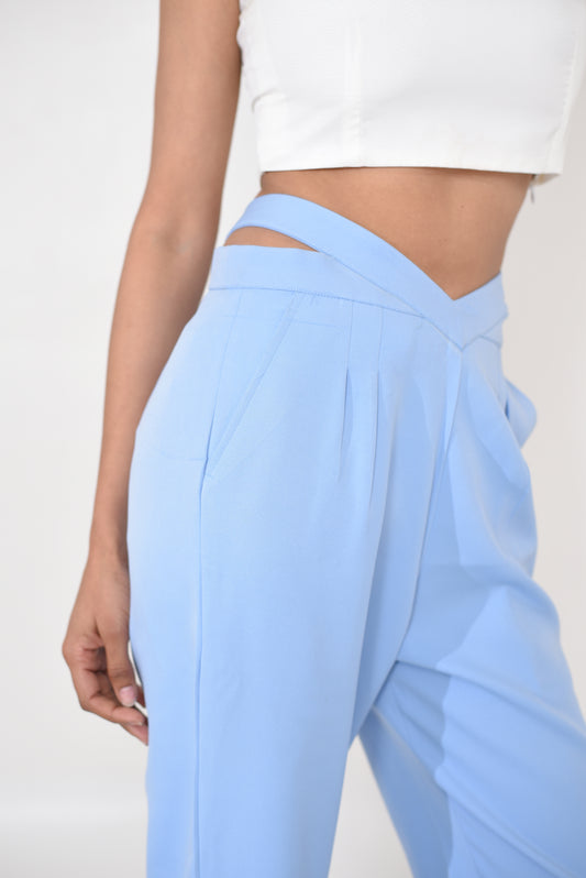 Fable -Trousers with Cross over waist band