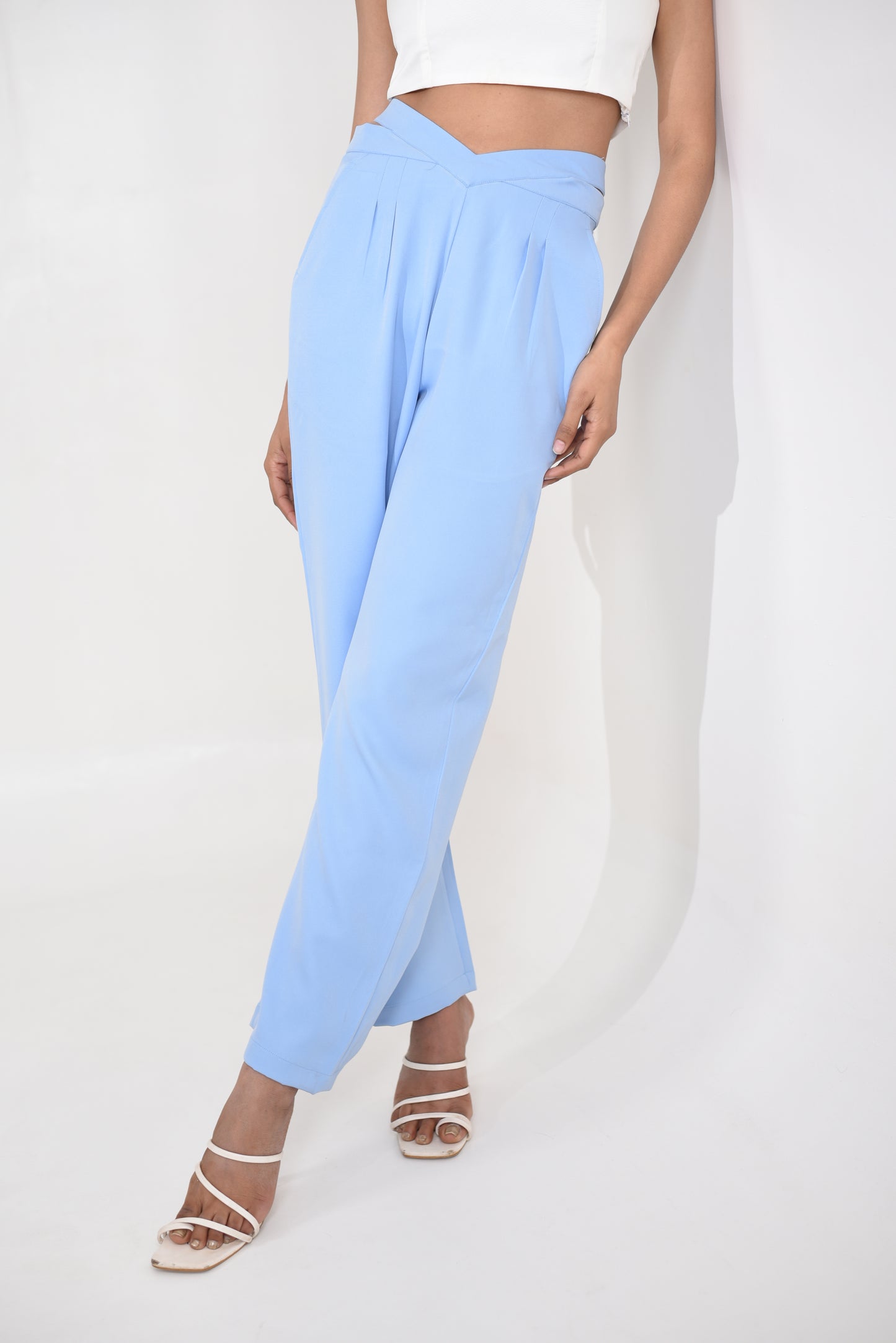 Fable -Trousers with Cross over waist band