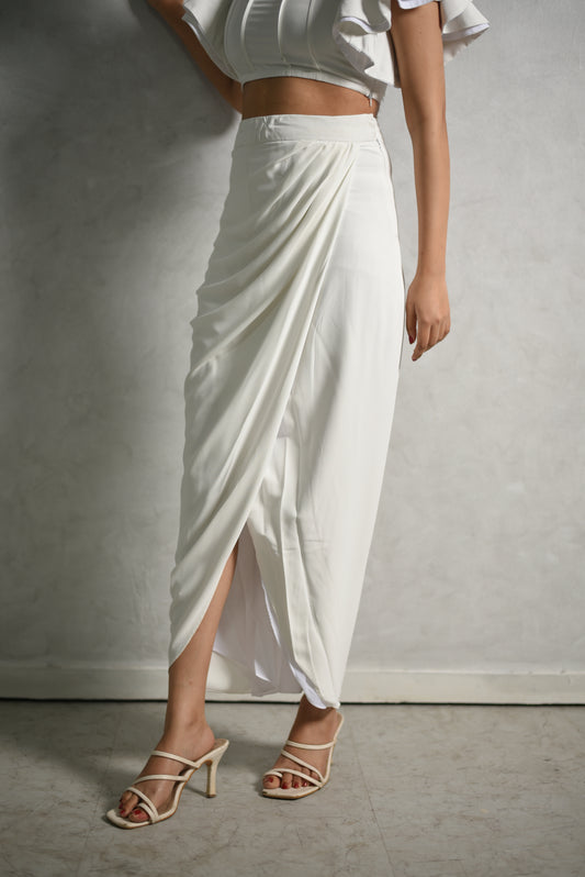 Ada - Asymmetric Drape Skirt