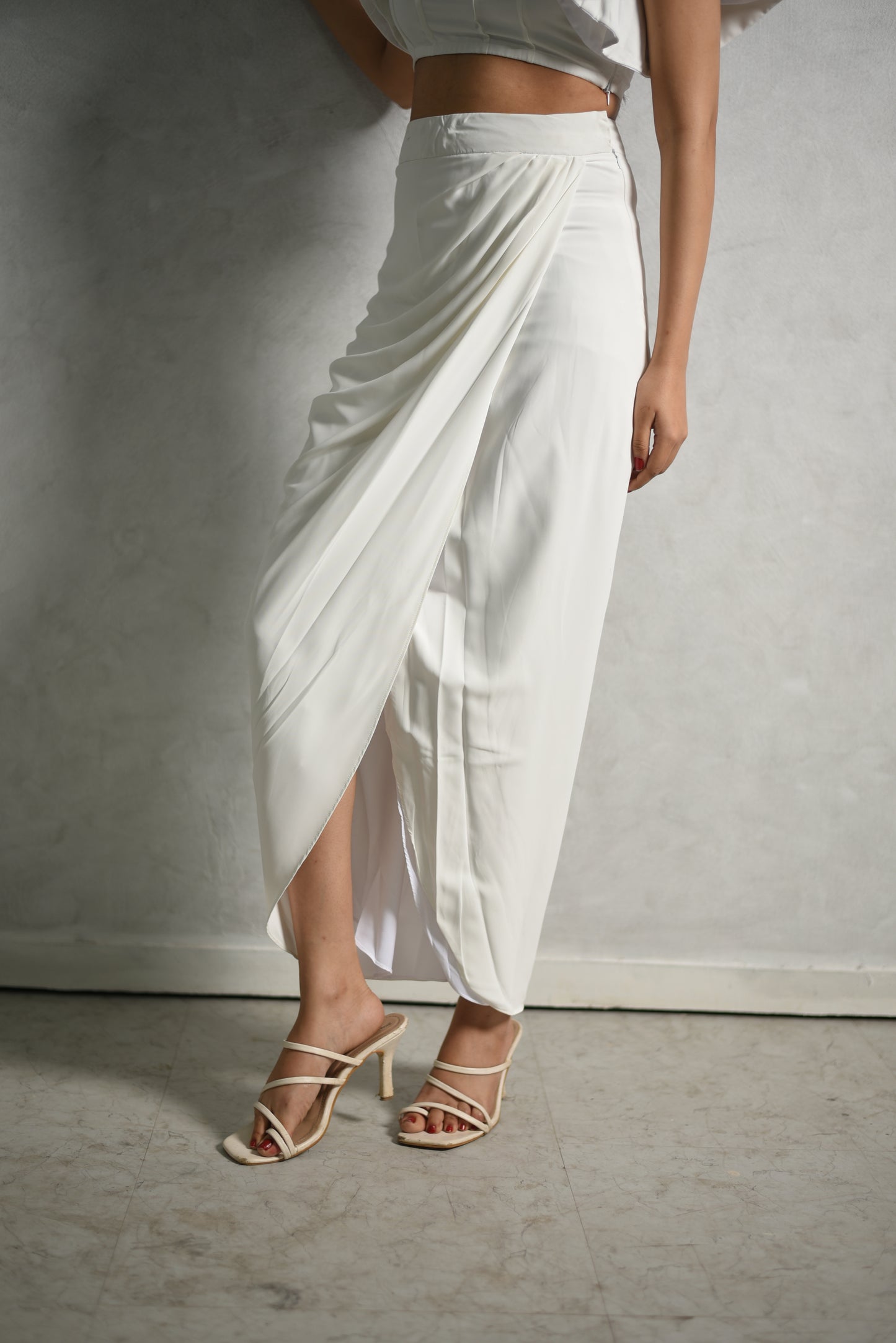 Ada - Asymmetric Drape Skirt