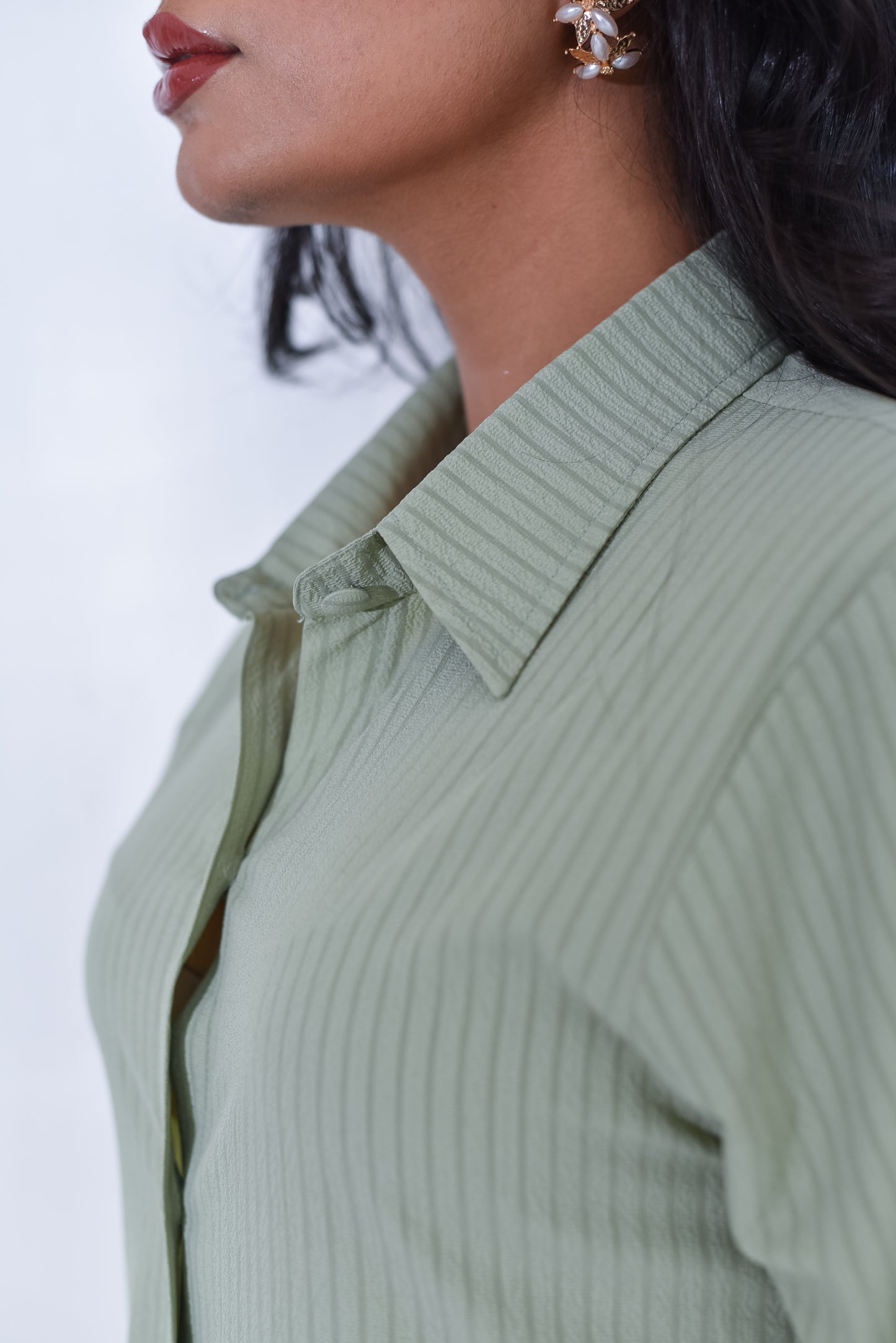 Fern - Green Classic Striped Dress