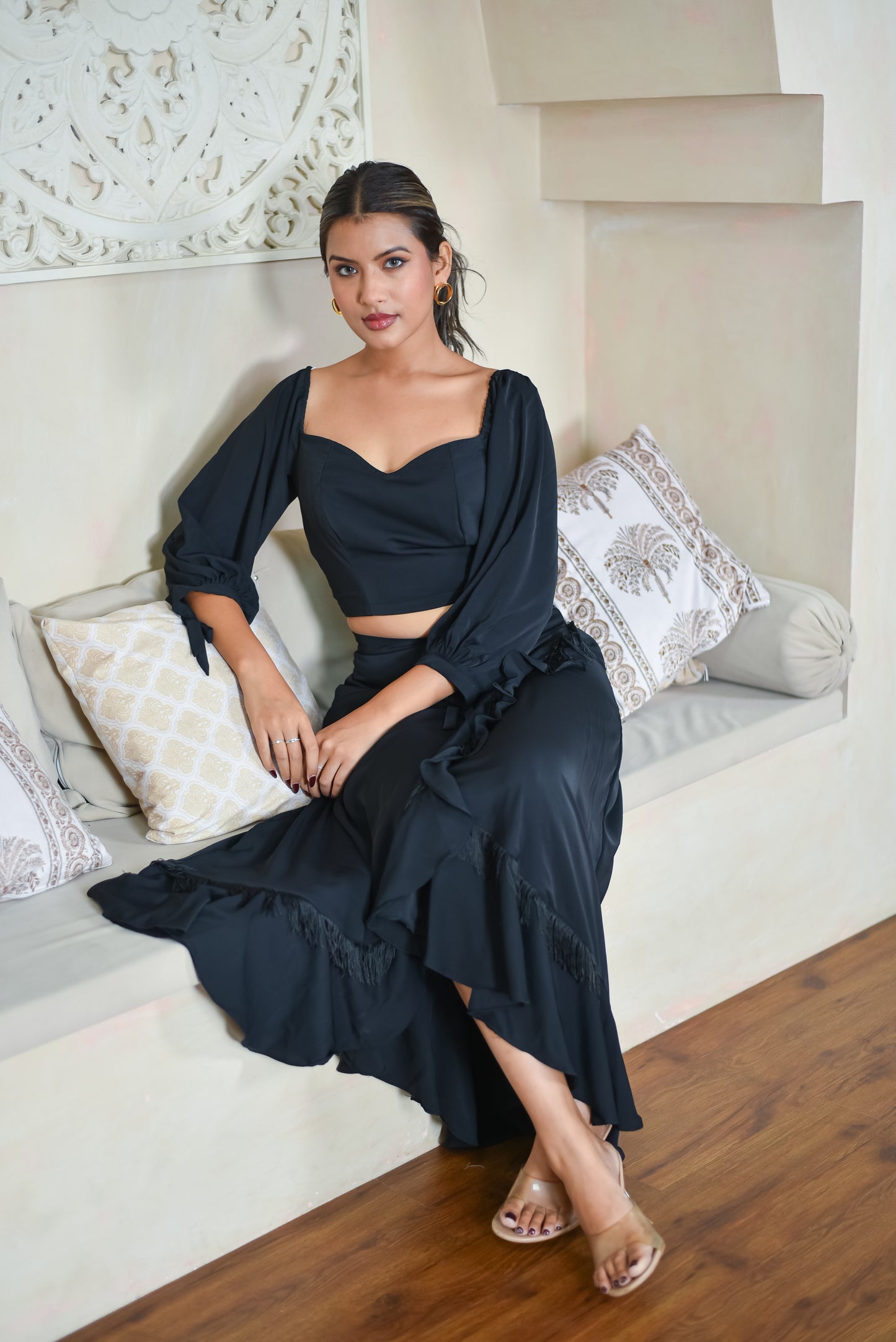 Tulip - Drape Skirt With Princess Top