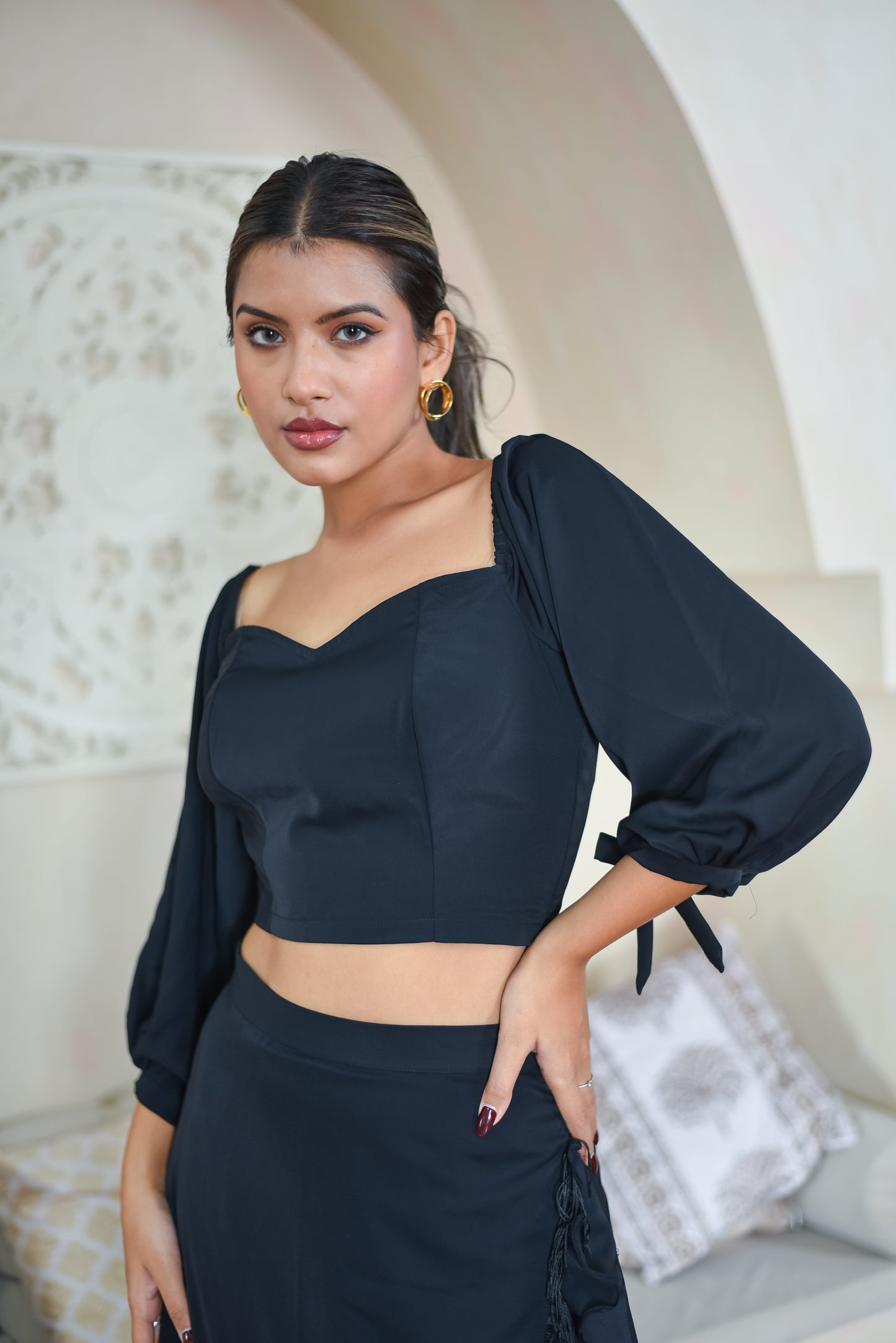 Tulip - Drape Skirt With Princess Top