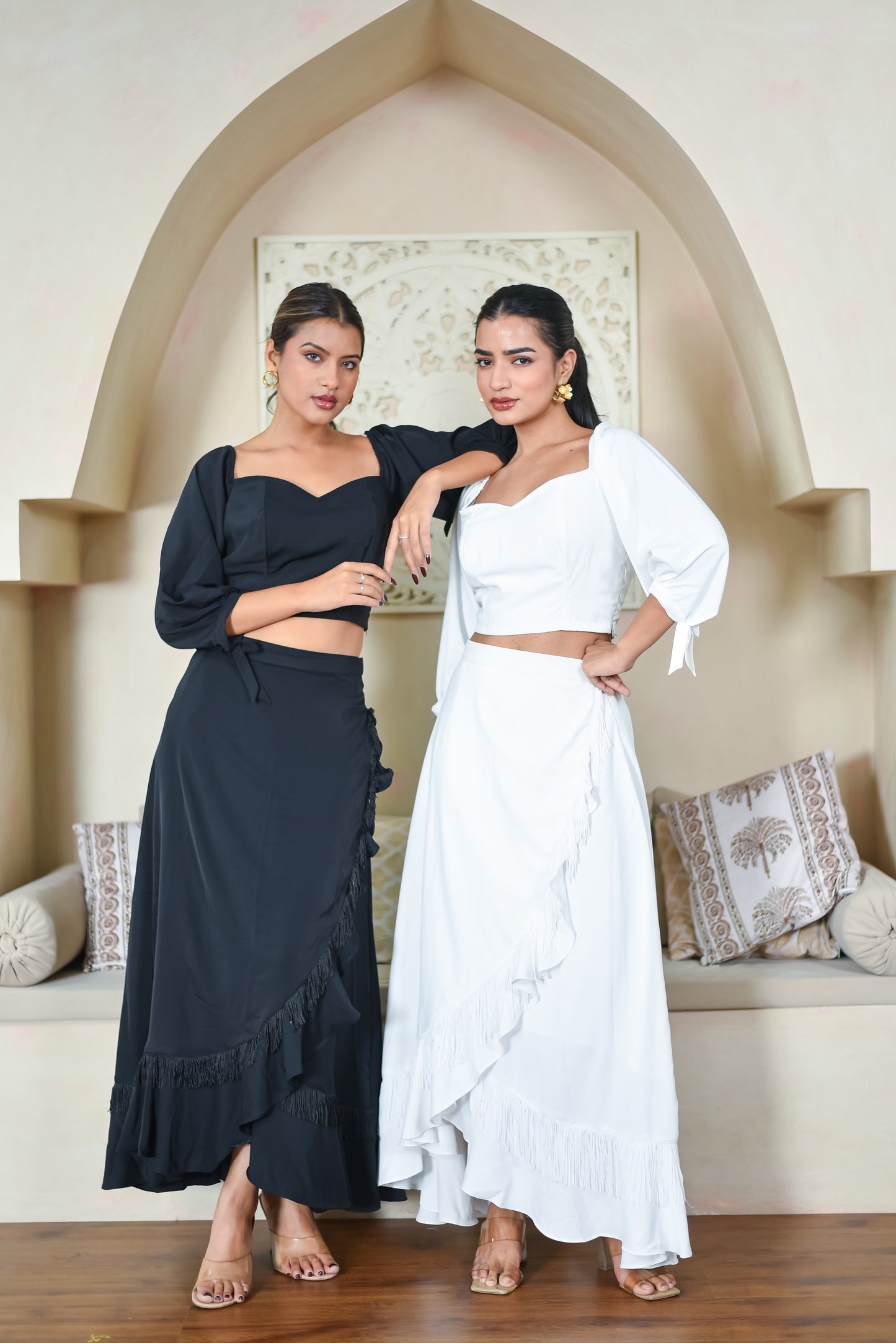 Tulip - Drape Skirt With Princess Top