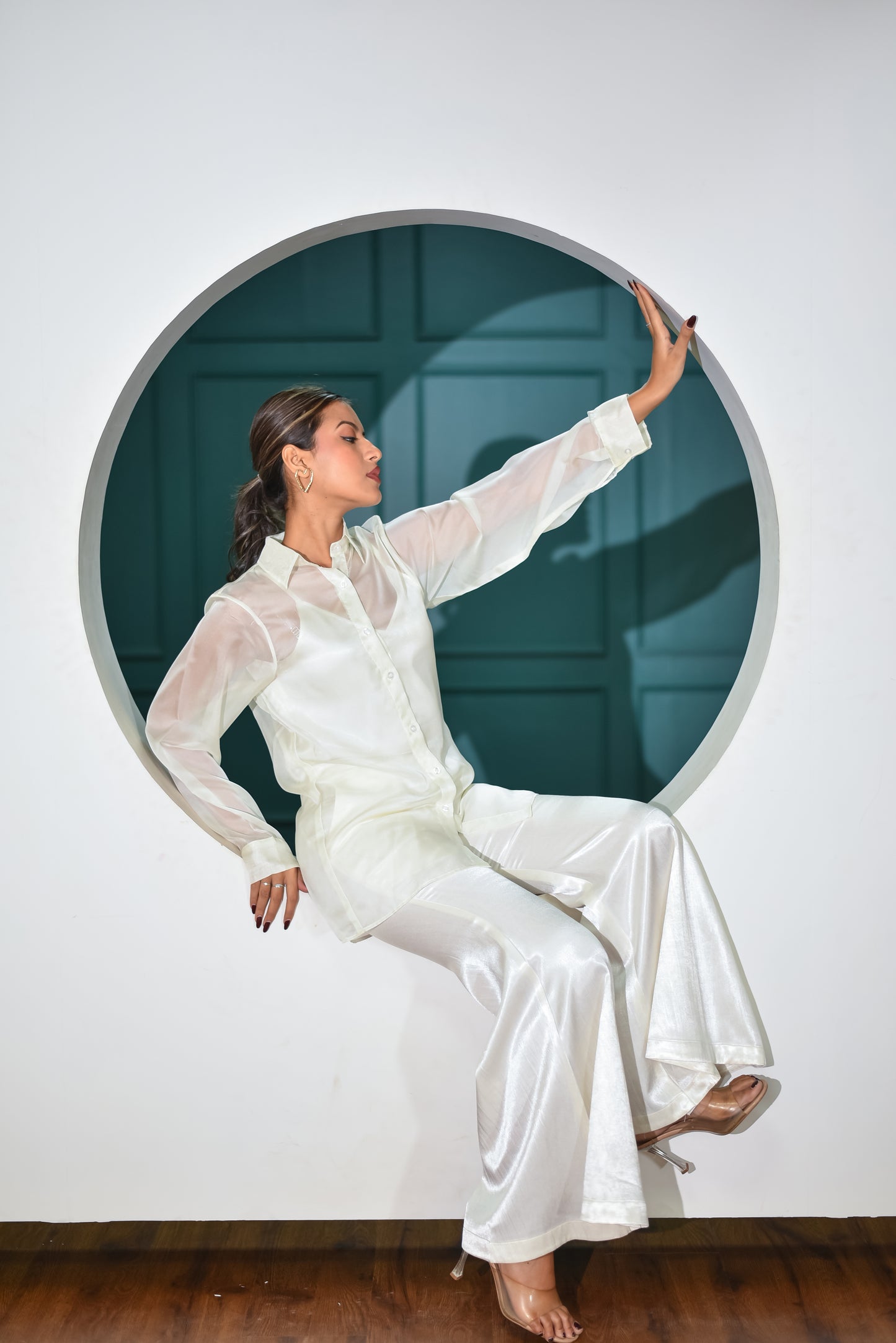 White Dove - Boot Cut Pant And Tailored Cut Shirt