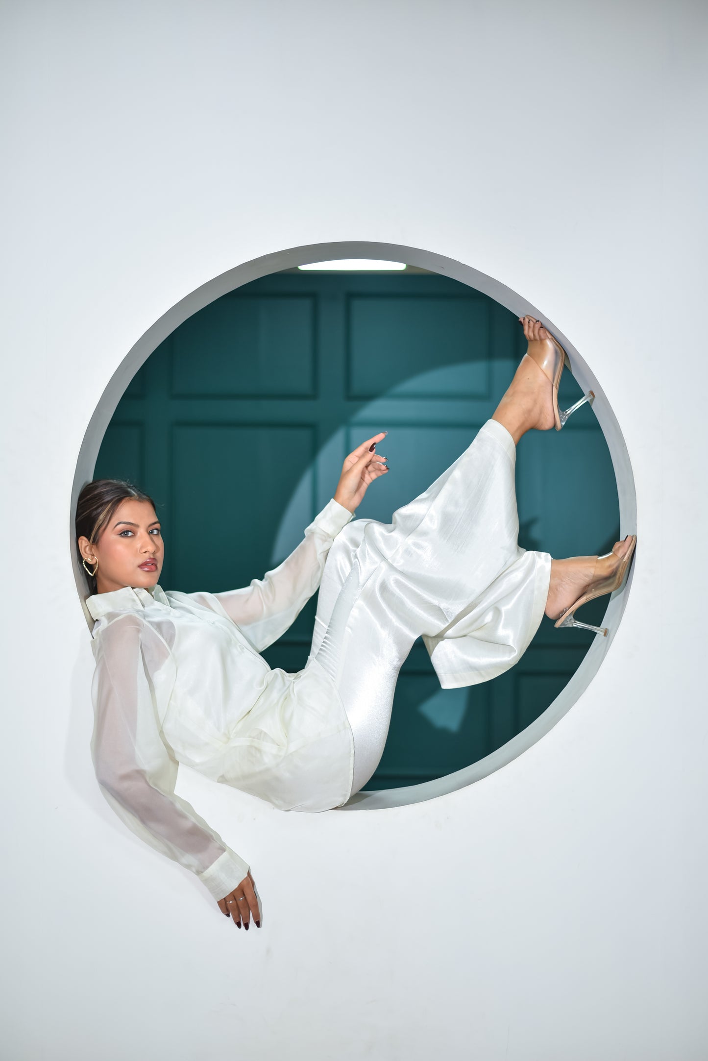 White Dove - Boot Cut Pant And Tailored Cut Shirt