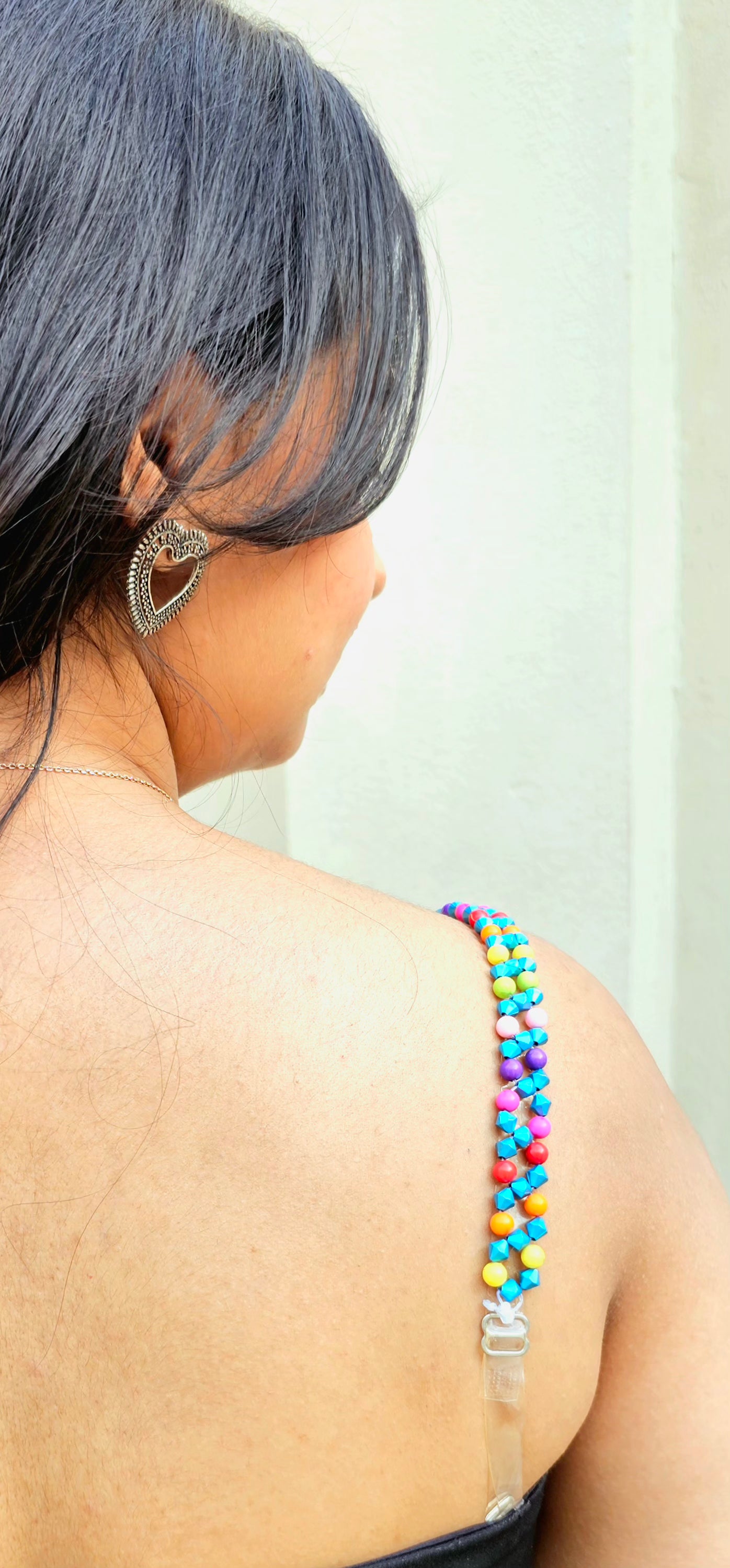 Color Pop- Handmade Multi color Bra Strap