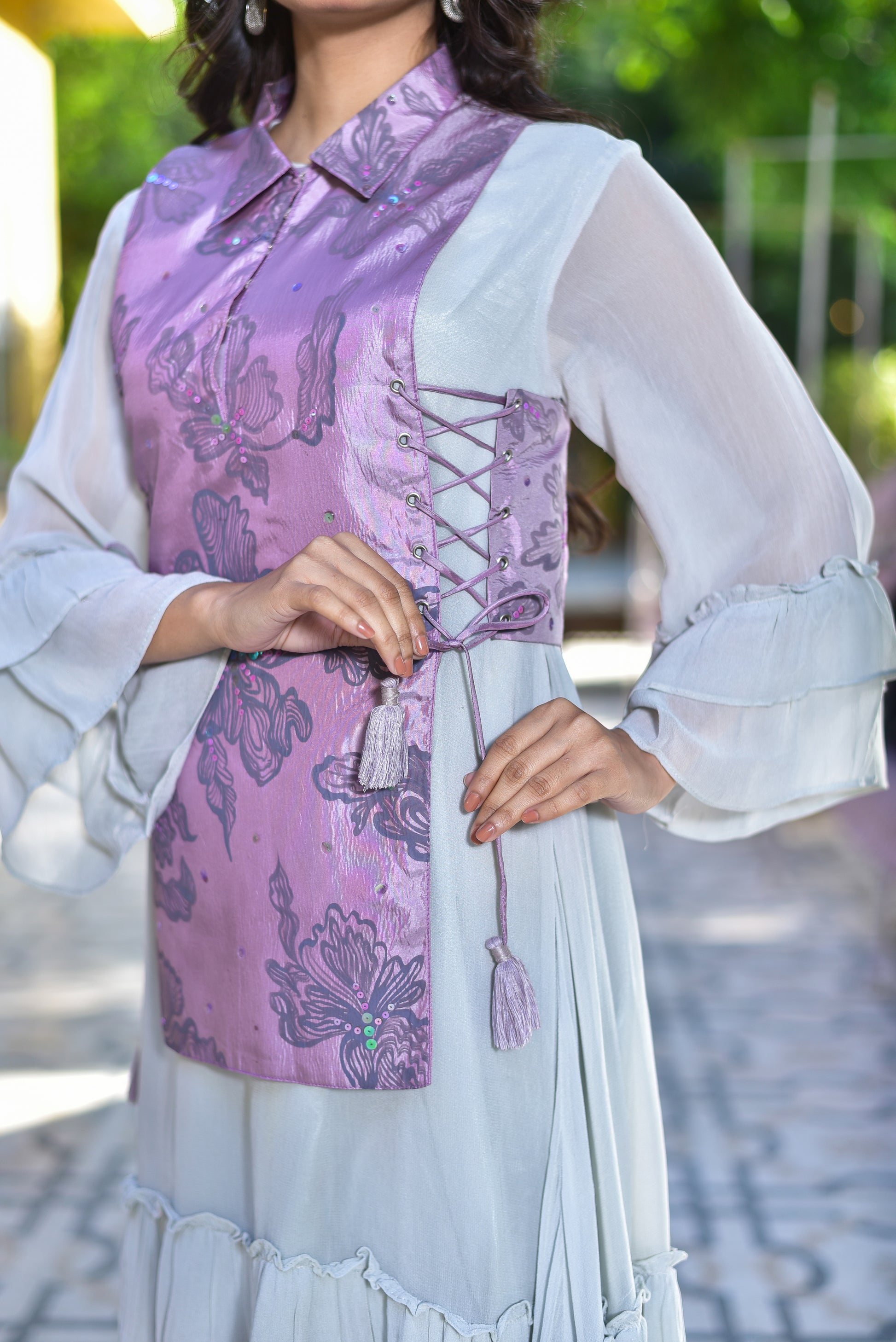The Secret Garden Dress With Corset Top | Georgette