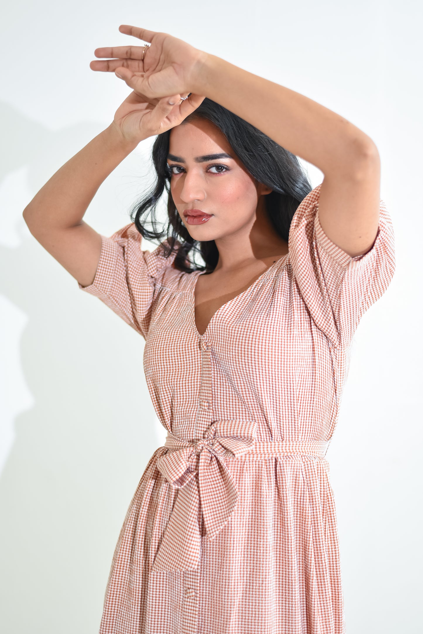 Jasmine - Flowy Classic Checks Dress