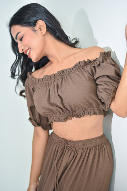 Juliet - Tier Skirt With Off Shoulder Top