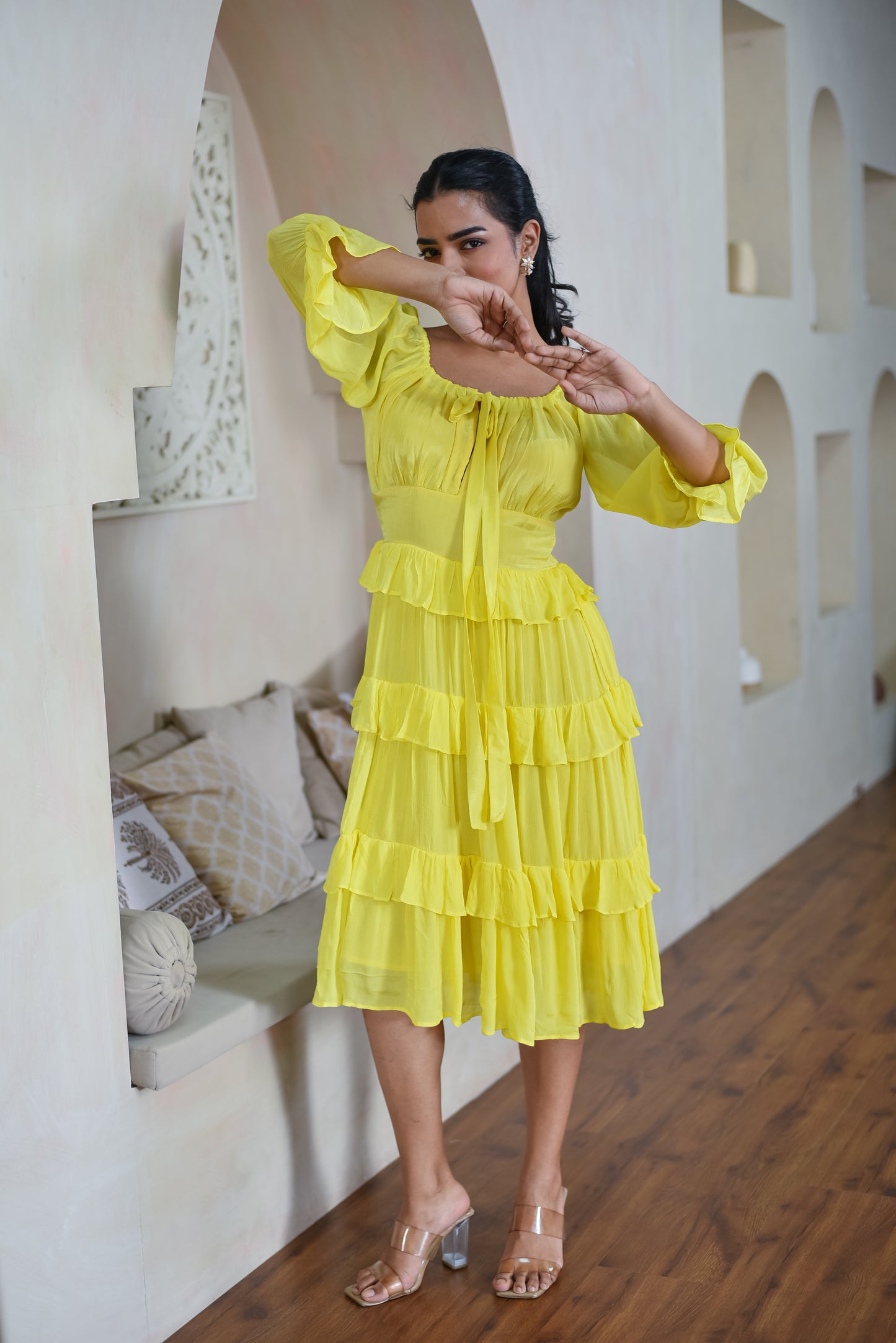 Daffodil - Ruffle Dress