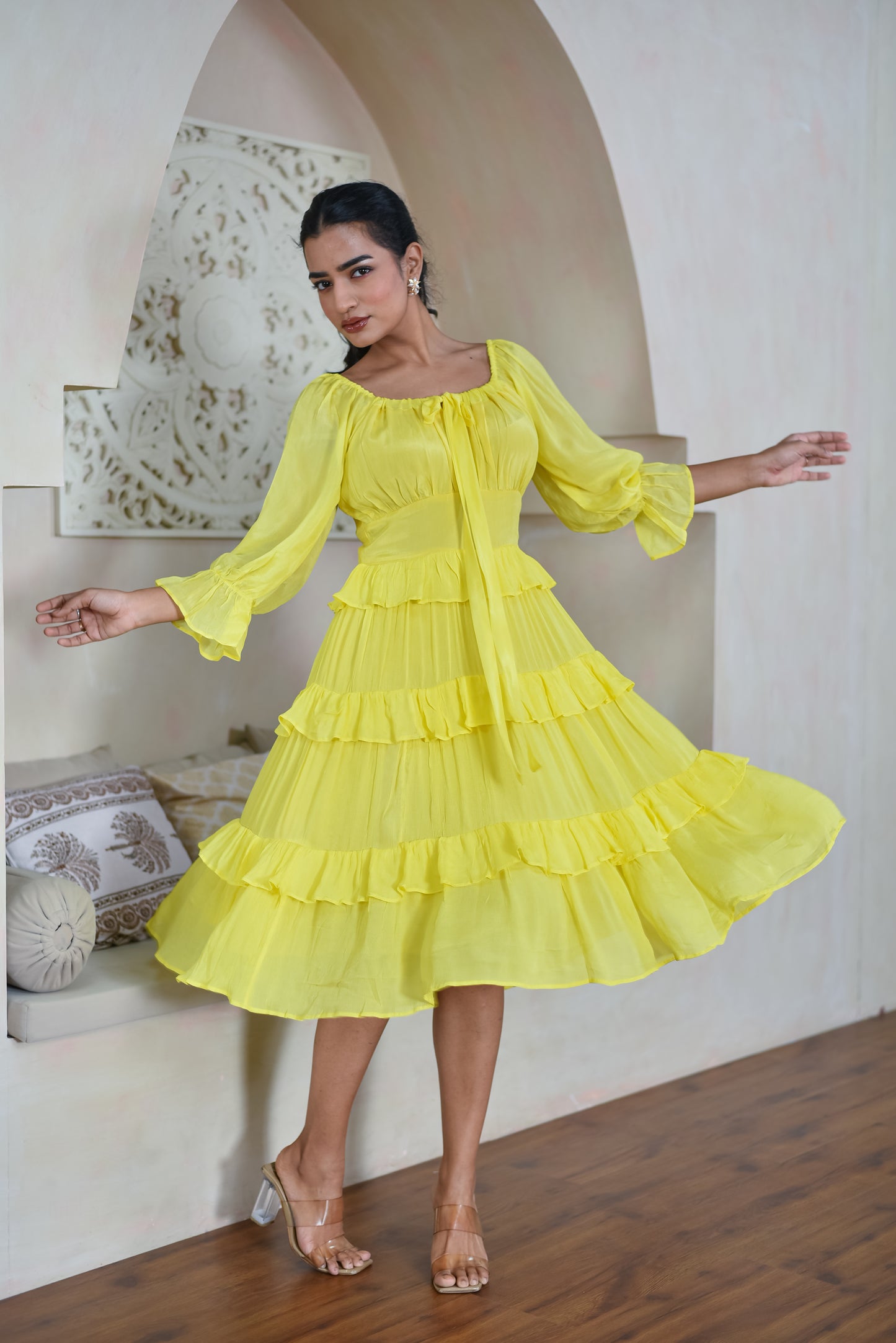 Daffodil - Ruffle Dress