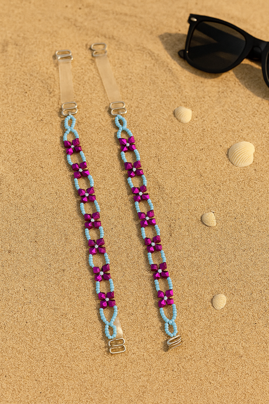 Celeste Bloom- Handmade Beaded Bra strap