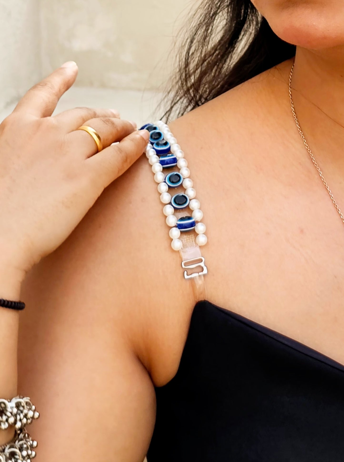 Divine Eye- Handmade Beaded Bra Strap