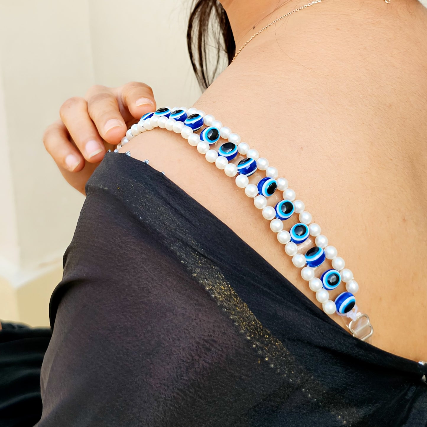 Divine Eye- Handmade Beaded Bra Strap